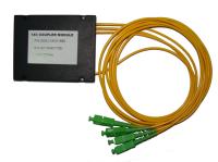 KIWI-FBT-1/3-9-LC/U-1.0-3.0 Разветвитель сплавной 1х3 оконцованый LC/UPC 9/125 вывод 1.0м буфер 3.0мм 1310/1550