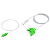 KIWI-PLC-SM-1x4-09-1.5M-SA Оптический сплиттер PLC 1х4, SM, 0.9mm, 1.5M, миникорпус, SC/APC