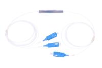 KIWI-PLC-SM-1x2-09-1.5M-SU Оптический сплиттер PLC 1х2, SM, 0.9mm, 1.5M, миникорпус, SC/UPC